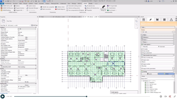 Create MEP spaces