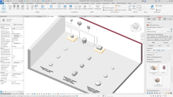 LINEAR Whats NEW V25 – Neutrale Familien Revit – Ausdehnungsgefäße 2  