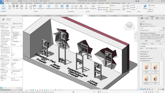 LINEAR Whats NEW V25 – Neutrale Familien Revit – Vorwandsysteme  