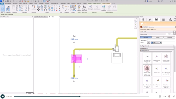 E-Learning: Gas construction - placing build-in parts