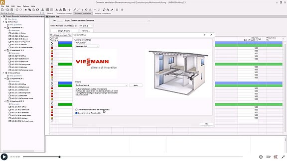 DDomestic ventilation design - central unit