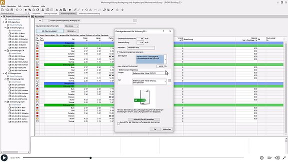Wohnungslueftung Auslegung - Zentralgeraet