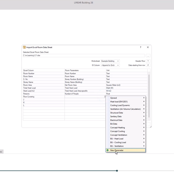 E-Learning: Importing Buildings from Excel Room Data Sheet
