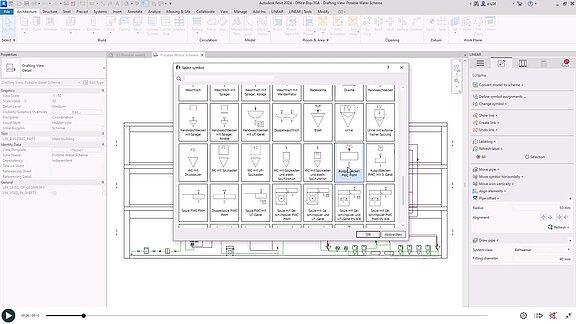 Scheme design with LINEAR in Revit - change symbols