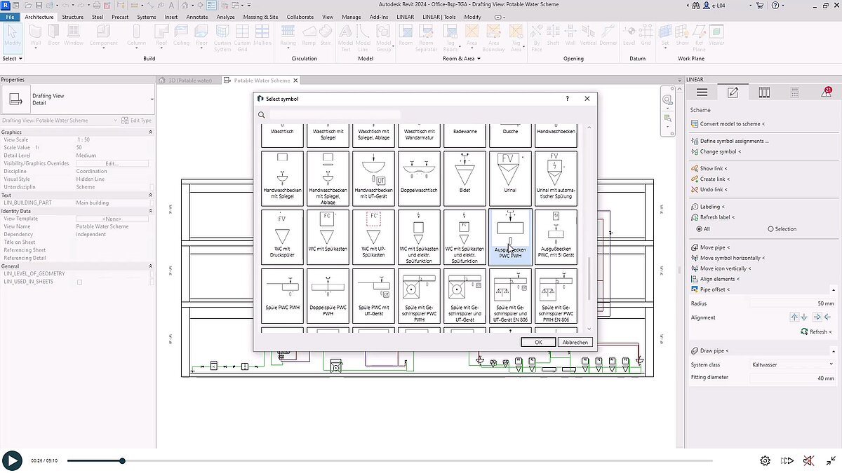 Elearning course on the new schematic design in Revit LINEAR