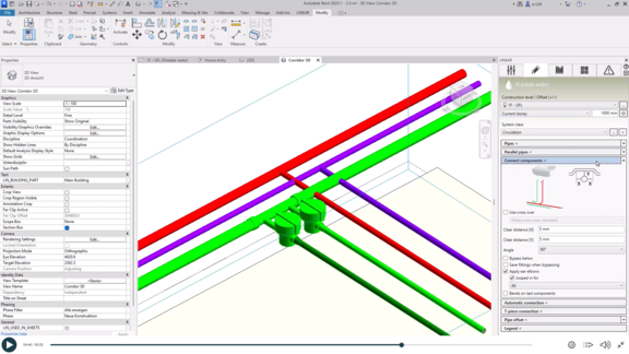 Potable Water construction Autodesk Revit