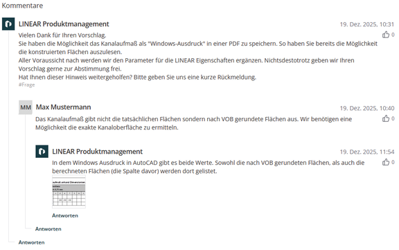 Bild 1: Darstellung Kommentar-Dialog