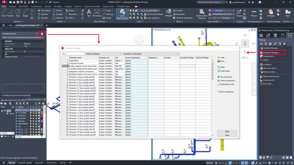 AutoCAD Parameter Manager by LINEAR 4