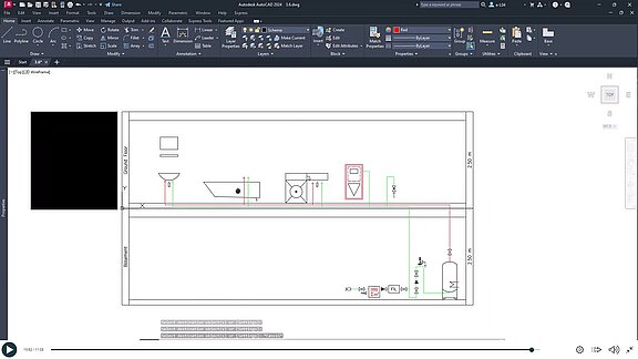 We will also show you how to create a potable water scheme using AutoCAD commands.