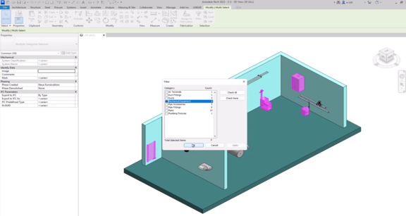 Basis Revit model categorieën