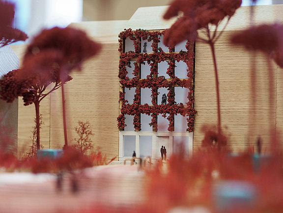 Рис. 2: Разрыв застройки в Вуппертале, для которого требуется придумать новую концепцию жилья (Kонструкция модели) © LOCAL+/SDE21/22