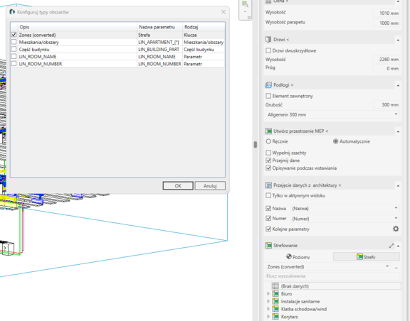 Strefy | LINEAR i Revit
