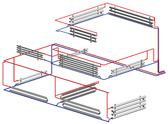 Zweirohrsystem Kalt Warm LINEAR