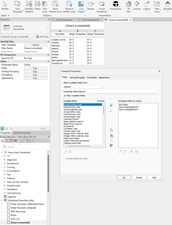Zones | LINEAR & Revit