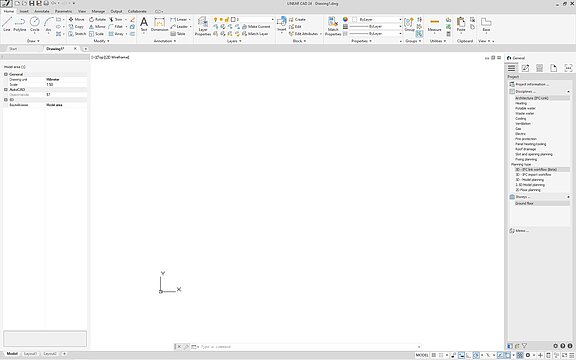 New LINEAR UI for AutoCAD