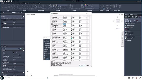 E-Learning LINEAR AutoCAD - Tables - Components
