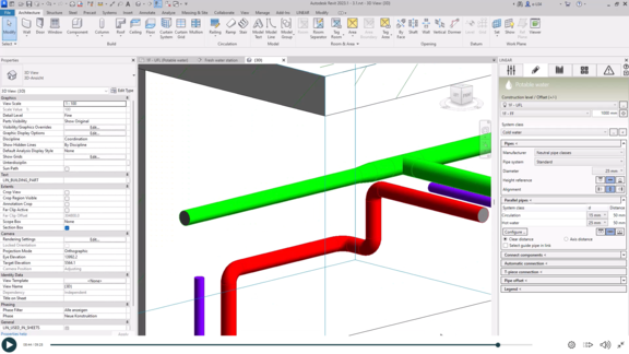 Drinkwaterconstructie Autodesk Revit