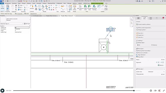 Scheme design with LINEAR in Revit - Labeling