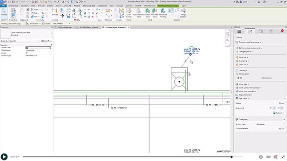 Schemaontwerp met LINEAR in Revit - Etikettering