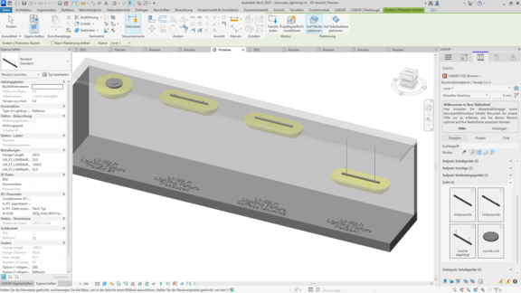 LINEAR Whats NEW V25 – Neutrale Familien Revit – Leuchten  