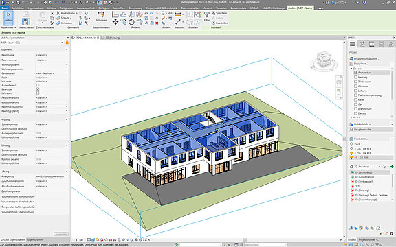 Visualisierung von Wohnungen, Geschossen und Gebäudeteilen direkt aus Building 3