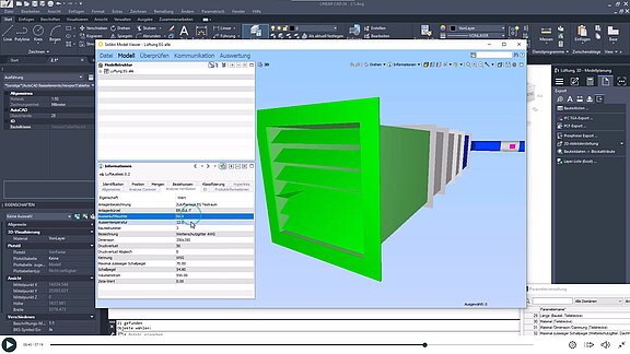 E-Learning - AutoCAD IFC Export LOIN - Ergebniss in Solibri
