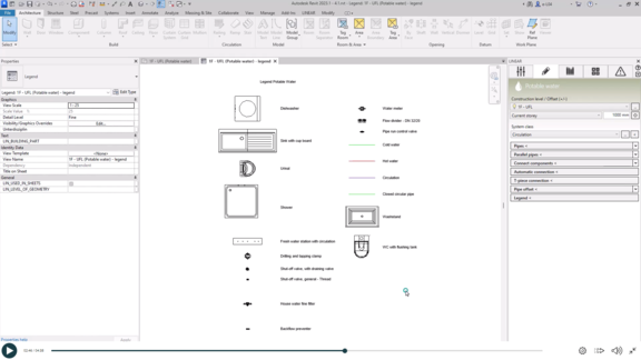 Potable Water construction Autodesk Revit