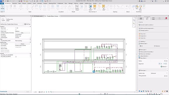 Scheme design with LINEAR in Revit - view filter