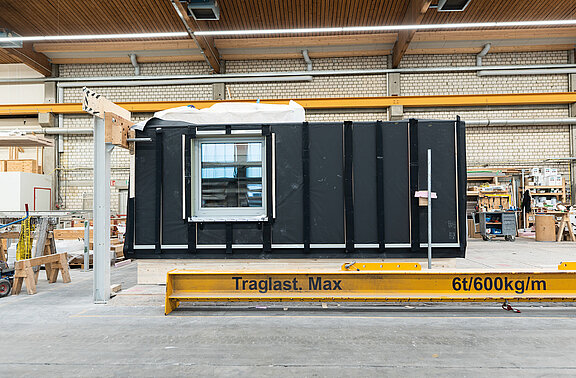 Prefabrication of the facade elements
