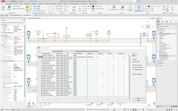 AutoCAD Parameter Manager by LINEAR 1