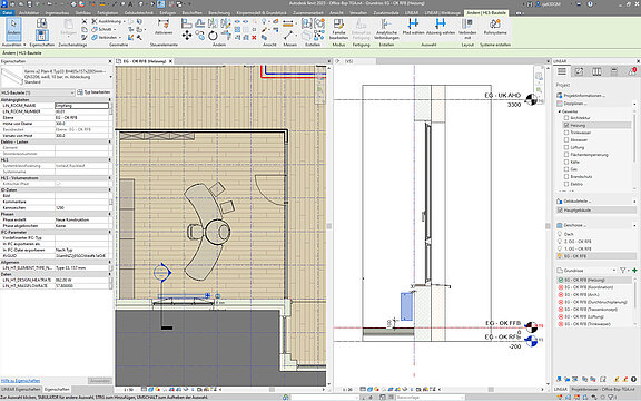 Adjustable wall and floor distances for the radiator dimensioning - LINEAR for Revit 2  