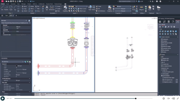 E-Learning- Assembly plan -AutoCAD - Spools