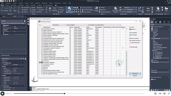 E-Learning - AutoCAD IFC Export LOIN - LINEAR Parametermanagement