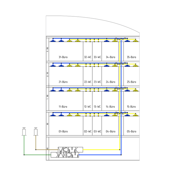 AutoCAD Schema Lüftung   