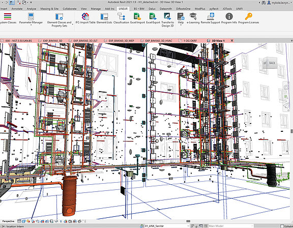 Figure 1: The high-quality BIM model enabled precise calculations and system coordination