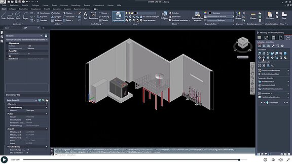 3D-Rohrleitungsbau - Komponenten platzieren