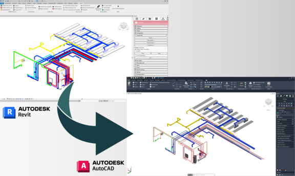 3D Revit naar AutoCAD