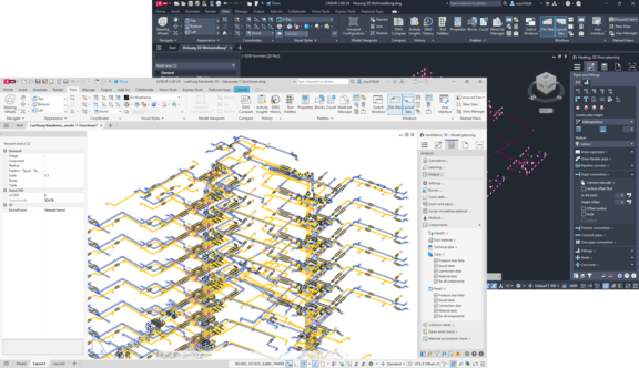 Fig. 1: De opnieuw ontworpen interface past harmonieus in het CAD-platform, zowel in de lichte als donkere modus.