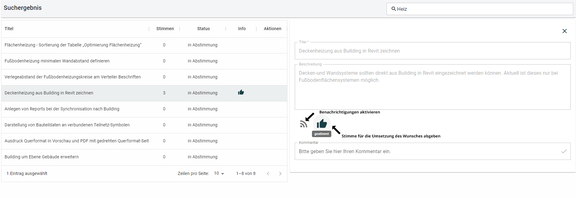 Linear Idea channel suche