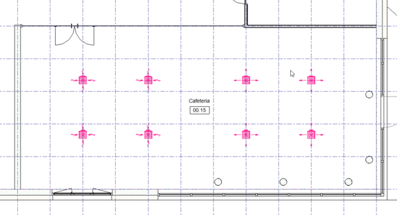  Place air outlets with LINEAR