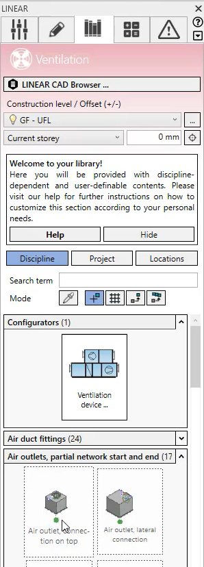 LINEAR CAD-browser