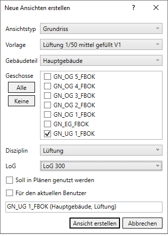 Ansichtensteuerung