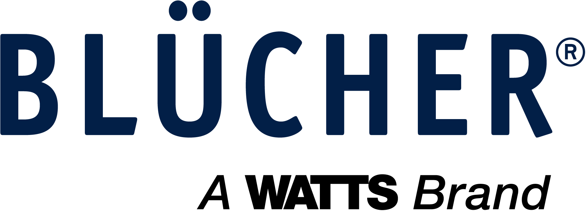 BLUCHER a Watts brand Blue RGB Blücher a Watts brand Logo