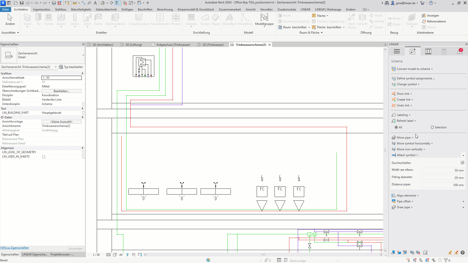 Automatically connect symbols in your schematic design for Revit  